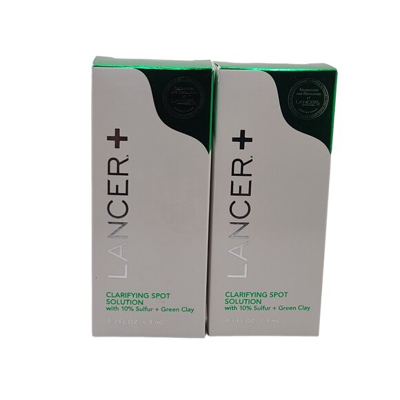Lancer Other - 2 Pack, Lancer Clarifying Spot Solution 10% Sulfur + Green Clay *See Description